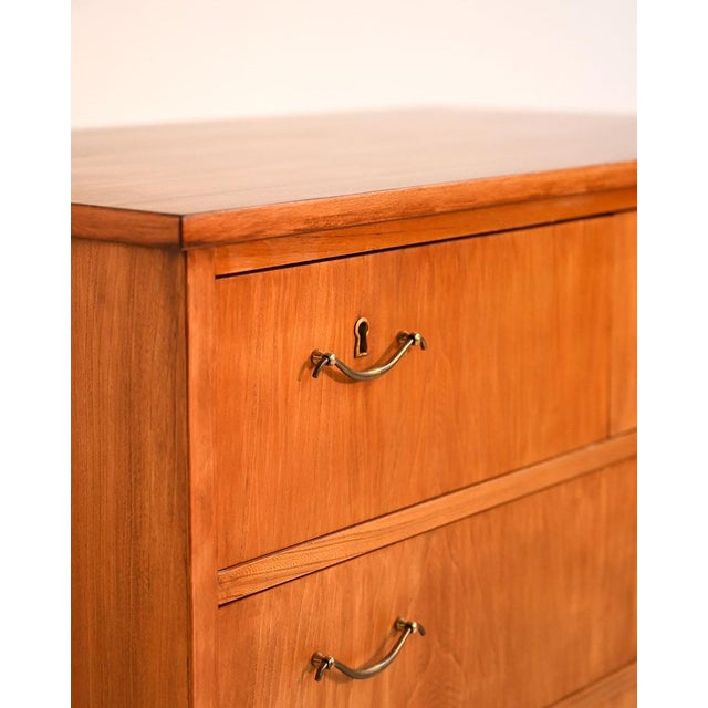 Brown Scandinavian Teak Chest of Drawers, 1960s For Sale - Image 8 of 11