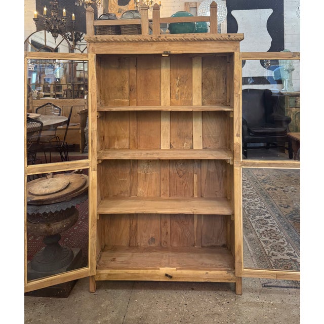 2000 - 2009 Vintage Salvaged Wood Cabinet For Sale - Image 5 of 11