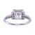 1930s Art Deco Platinum 1.95 Carat Center Diamond Engagement Ring Size 8 For Sale - Image 4 of 8