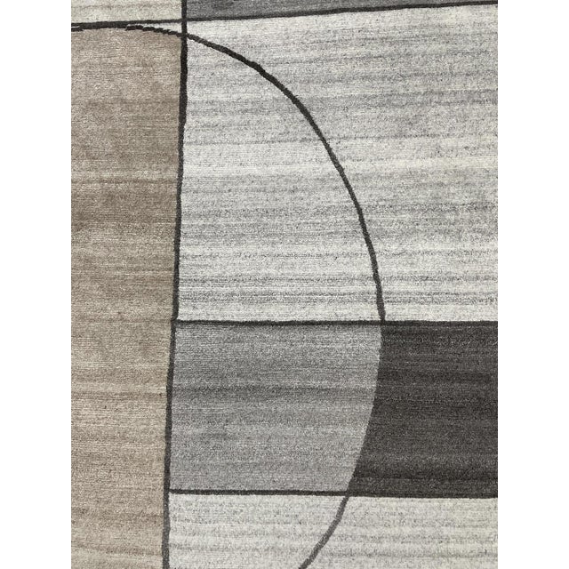 Hand Knotted Modern Wool Rug. 09'00" X 12'03" For Sale In Los Angeles - Image 6 of 7
