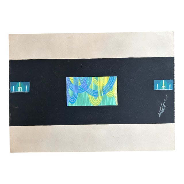Erté, Harmony, 1930s, Tempera on Cardboard For Sale