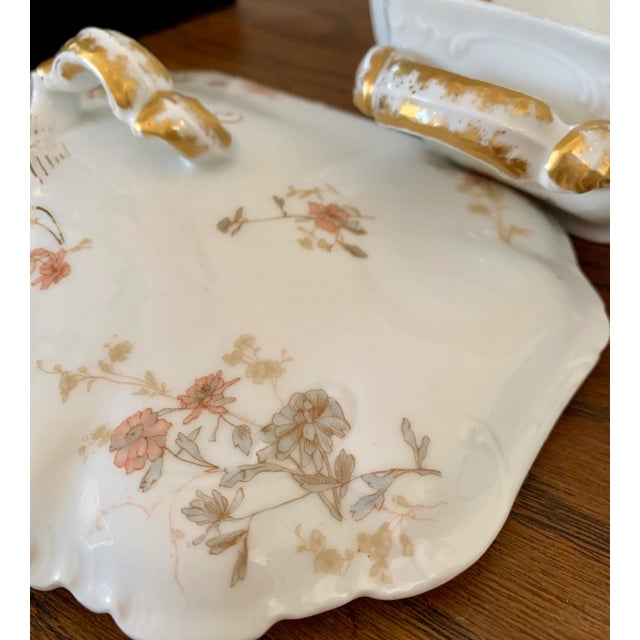 Antique 1880s Haviland Limoges France Serving Dish With Lid For Sale In Phoenix - Image 6 of 10