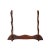 2010s Chinese Reddish Brown Wood Horizontal Pen Brush Holder Display Rack For Sale - Image 5 of 5