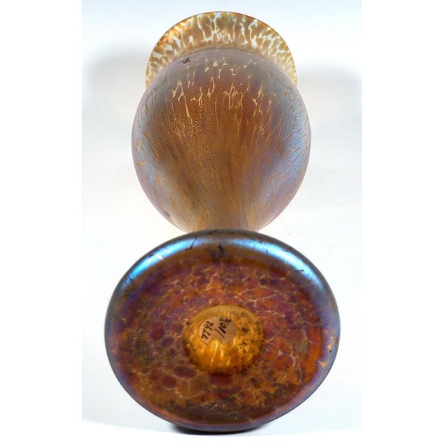 Large Art Nouveau Candia Papillon Vase by Johann Lötz Witwe, Bohemia, Austria, 1898 For Sale - Image 5 of 8