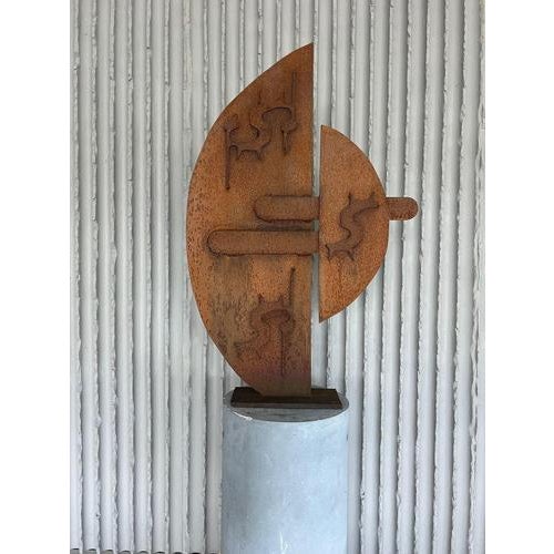 Dutch Artist, Abstract Sculpture, 1970s, Steel For Sale - Image 12 of 12