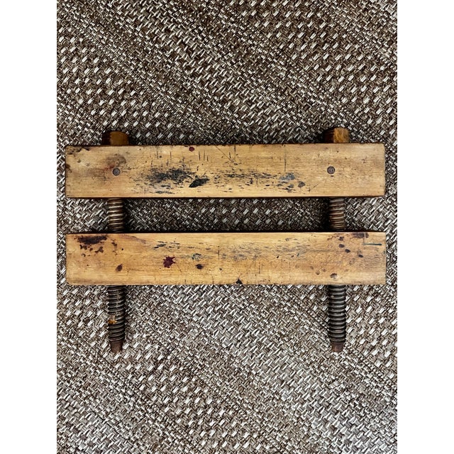 Vintage Professional Bookbinding Finishing Press With Flat-Edge Handle For Sale - Image 4 of 12