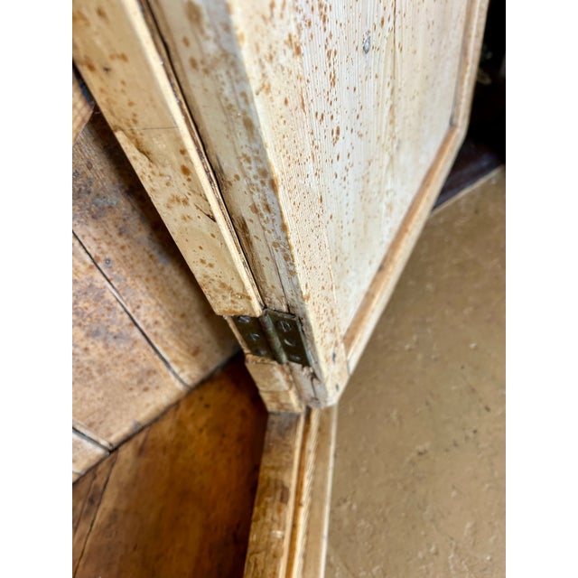 Antique Pine Hanging Corner Cabinet For Sale - Image 9 of 17