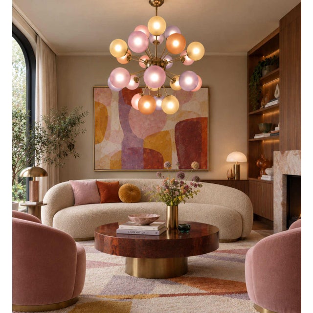 21st Century Italian Nova Multicolor Murano Glass Sputnik Chandelier by Fabio LTD For Sale - Image 11 of 11