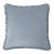 Erin Gates x Kassatex Wellesley Fringe Square Throw Pillow Cover, Slate For Sale