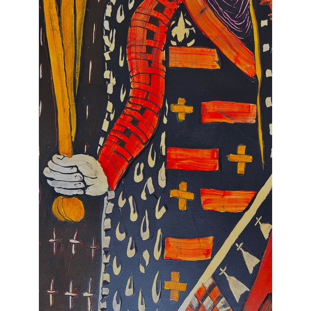 Contemporary Playing Cards-Themed Contemporary Oil Painting "Three of Swords" For Sale - Image 3 of 10