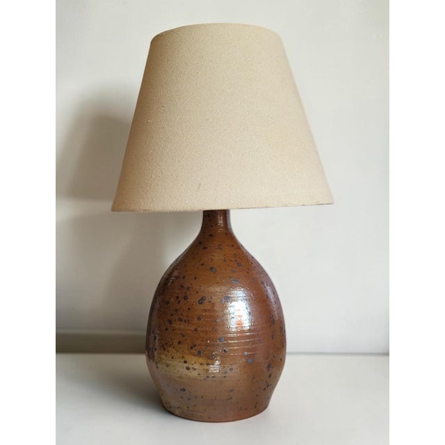 Pyrite Stoneware Lamp by Bodin La Borne, 1970s For Sale - Image 10 of 10