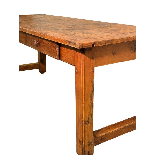 18th Century Rustic Fir Table from Gressoney-Saint-Jean For Sale - Image 4 of 8