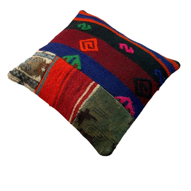 Textile Kilim Cushion Covers in Wool, 1990s For Sale - Image 7 of 11