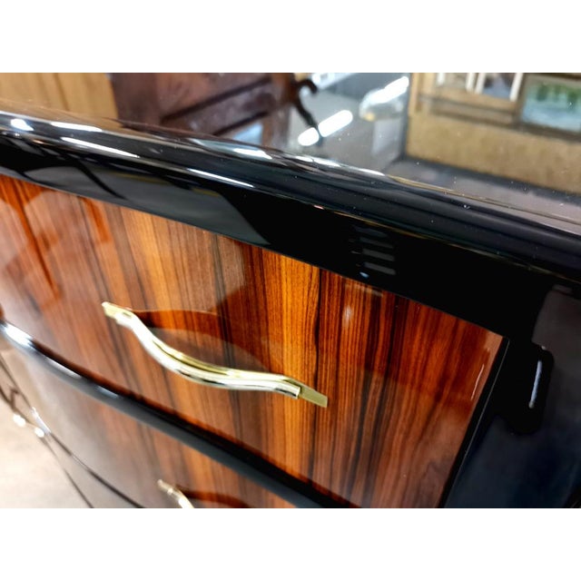 Art Deco French Rosewood Chest of Drawers, 1930s For Sale - Image 3 of 13