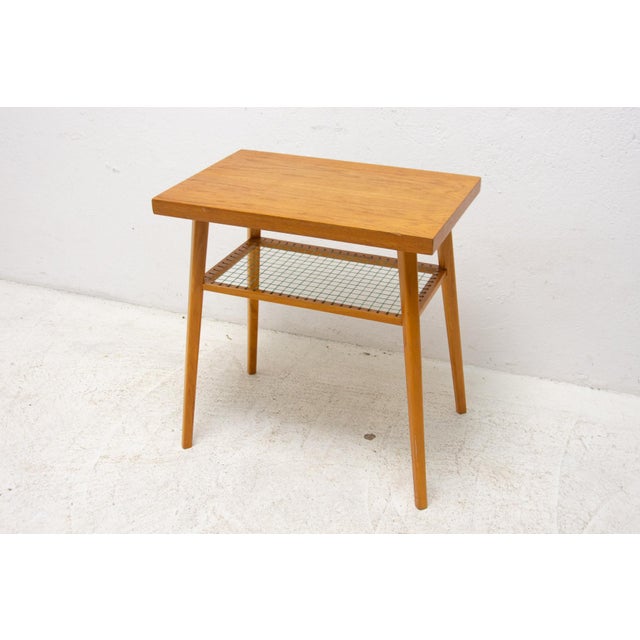 Mid-Century Side Table from Dřevopodnik Holešov, Czechoslovakia, 1960s For Sale - Image 14 of 15
