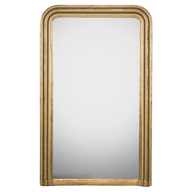 19th Century Louis Philippe Yellow Gold Mirror For Sale