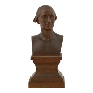 Bronze Bust of George Washington American President For Sale
