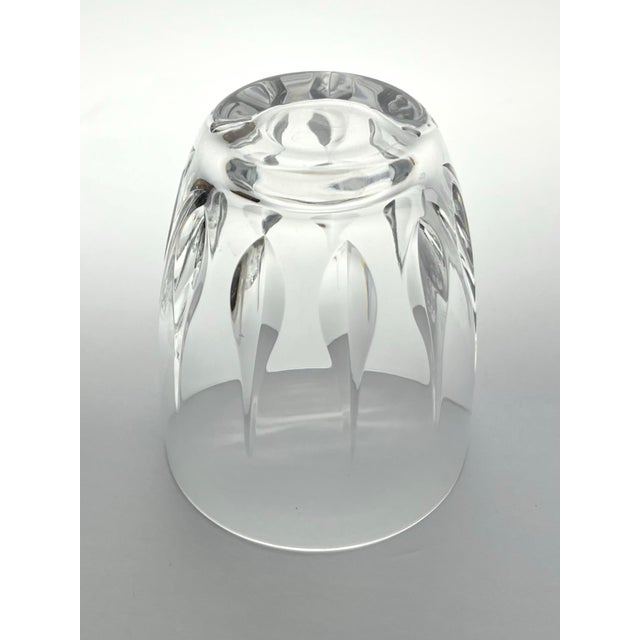 Transparent 1960s Vintage 7 Crystal Cocktail Old Fashioned Tumbler Glasses, Flame Cut For Sale - Image 8 of 8