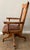 Traditional Antique Oak Swivel Desk Chair For Sale - Image 3 of 6