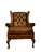 Wingback Club Chair in Leather For Sale - Image 5 of 5