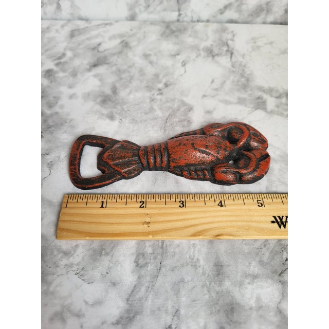 Metal Vintage Cast Iron Lobster Bottle Opener For Sale - Image 7 of 7