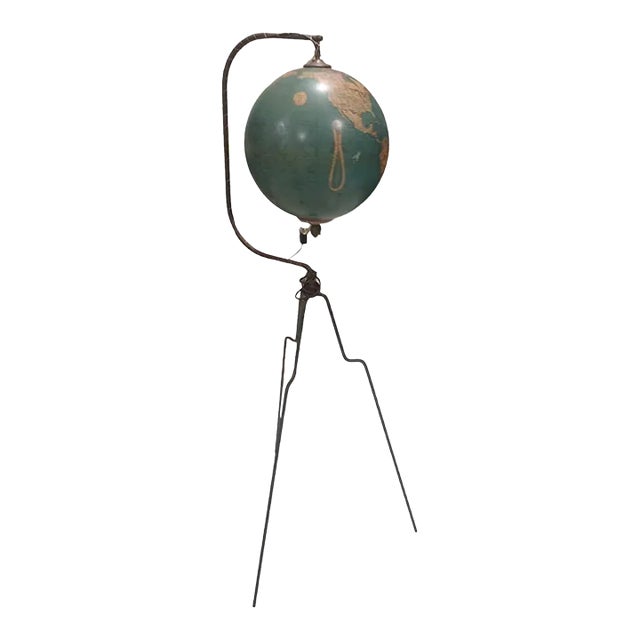 Vintage Mid-Century Reploge Floor Lamp on Tripod For Sale