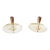 Pair Danish Silver Plated Candle Holders For Sale