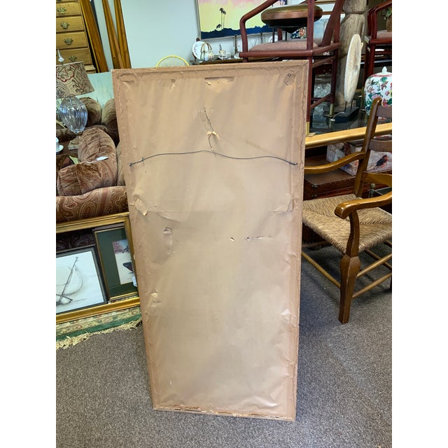 Mid 20th Century Watercolor on Silk For Sale - Image 10 of 12