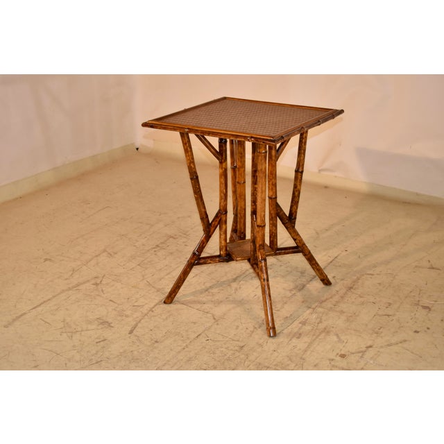 19th Century French Tortoise Bamboo Side Table For Sale - Image 4 of 8
