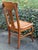 Antique Quarter-Sawn Oak Dining Chairs With Embossed Leather Seats - Set of 4 For Sale - Image 9 of 12