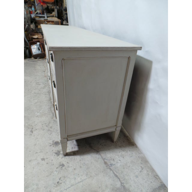 Gustavian Style 9 Drawer Dresser For Sale - Image 4 of 10