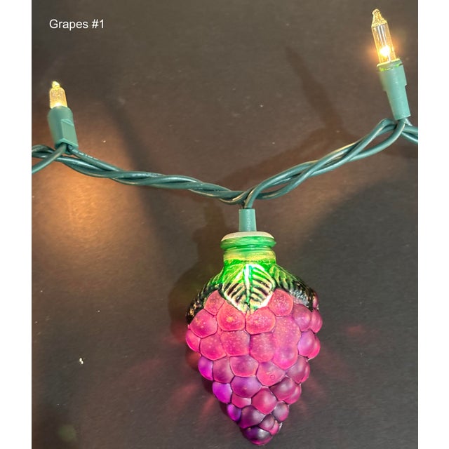 Christmas Is Coming! 16 Pieces- Heavy Glass Christmas Light Covers Ca 1980s For Sale - Image 17 of 18