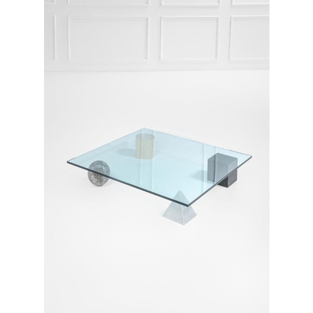 Metafora Coffee Table in Black Marquinia Marble by Massimo and Lella Vignelli for Casigliani, 1980s For Sale - Image 6 of 6