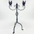 2020s Hand Forged Iron Candelabra 25″ (63cm) Antique Copper Finish 2-Arm Royal Fleur-de-Lis Mantel Centerpiece For Sale - Image 5 of 6