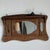 Small Antique Indonesian Teak Wall Mirror, 1980s For Sale - Image 9 of 18