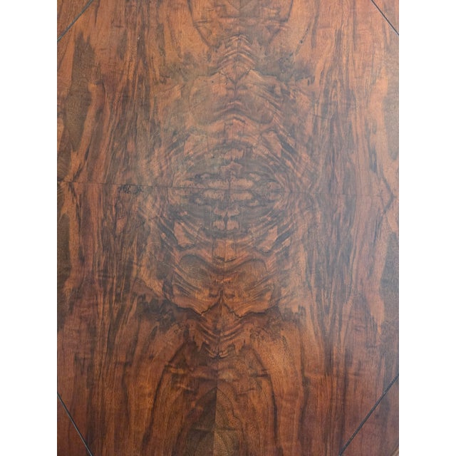 Wood Antique Octagonal Table Barley Twist Jacobean Revival Table For Sale - Image 7 of 10
