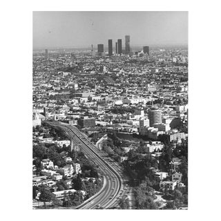 1972 Hollywood & Los Angeles Birdseye View Photograph For Sale