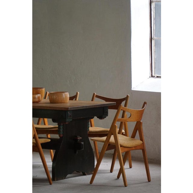 Danish CH29 Dining Chairs attributed to Hans J. Wegner for Carl Hansen & Son, 1951, Set of 6 For Sale - Image 10 of 18