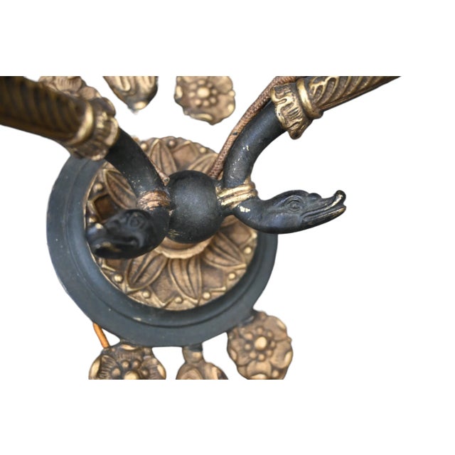 "Pair Of Empire Sconces In Gilt And Patinated Bronze" Pair of wall lights with two arms of lights in finely chiseled and...