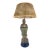 Vintage 1940s Monk Figurine Lamp With String Shade For Sale