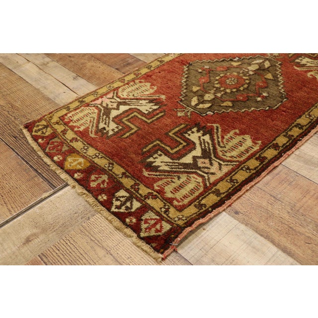 Vintage Turkish Yastik Rug - 01'07 X 03'01 For Sale In Dallas - Image 6 of 8