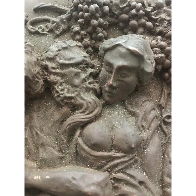 Copper Copper Relief Sculpture Depicting Gluttony For Sale - Image 8 of 10