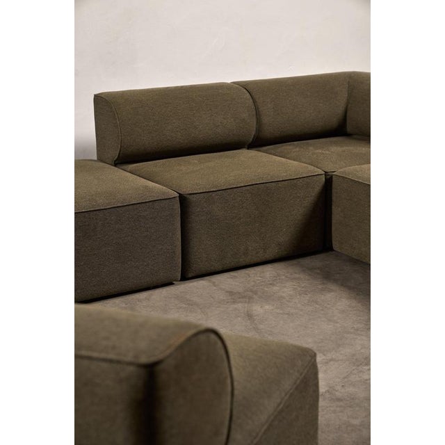 Modular Sofa in Grey Green Fabric from Eave, Set of 7 For Sale - Image 10 of 14