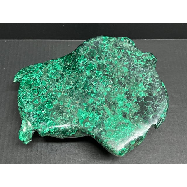 Carved Solid Malachite Stone Animal Sculpture For Sale - Image 9 of 11