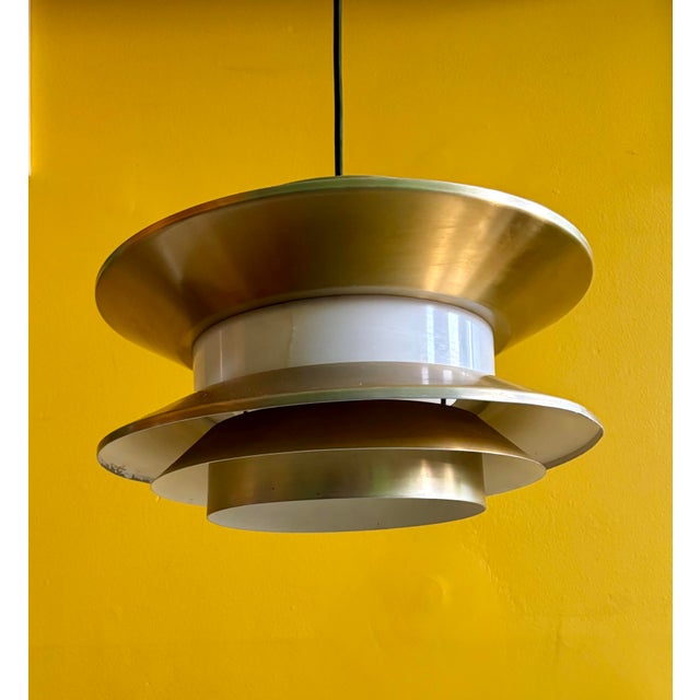 Metal Vintage Space Age Hanging Lamp by Carl Thore for Granhaga, 1960s For Sale - Image 7 of 7