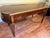 American 1980s Thomasville Traditional Solid Wood Writing Desk With Brass Hardware For Sale - Image 3 of 10