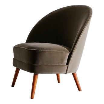 Mid-Century Swedish Asymmetrical Armchair by Arne Norell, 1950s For Sale