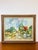 Vintage 1960s Original Painting by Jean Claude Mayodon colorful abstract landscape textured style thick wood frame linen...