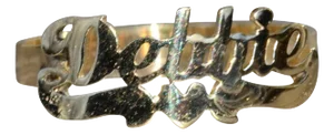 The Debbie: Ladies 14K Yellow Gold Debbie Name Ring