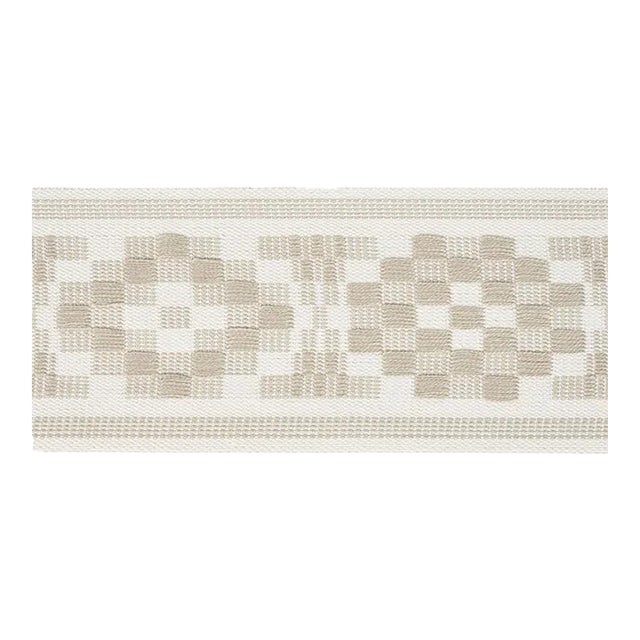 Sample - Schumacher Maidstone Tape in Linen For Sale